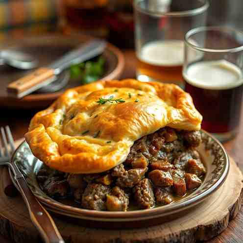 Classic British Steak & Ale Pie Recipe - Get Recipe Now